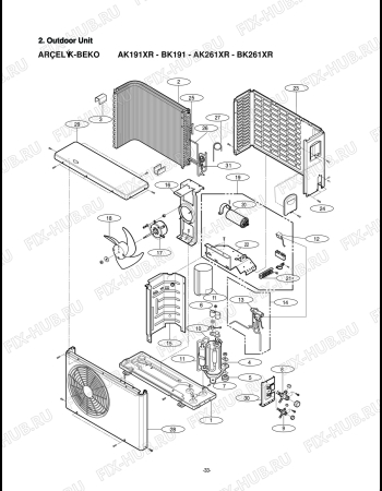 Схема №1 BEKO BK 191 XA 18,000 Btu/h (8903380200) с изображением Преобразователь для климатотехники Beko 5400270401